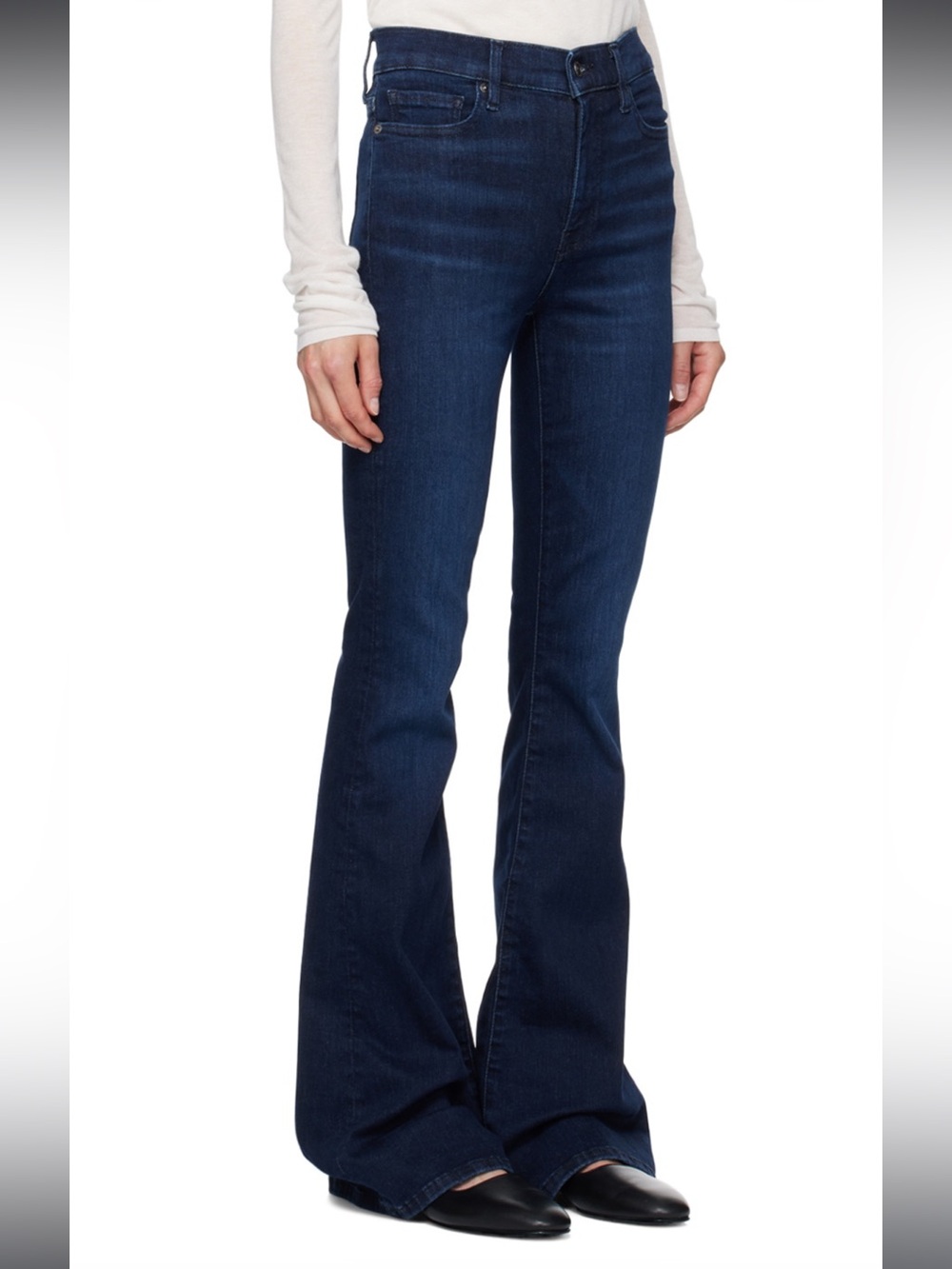Frame Denim Le High Flare Dark Wash Stretch Jeans in Porter Women’s Size 25